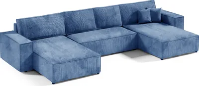 Produktbild von Intenso Ecksofa mit Schlaffunktion Poso U, Blau