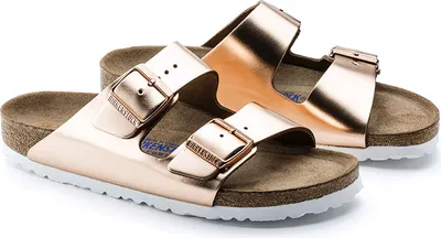 Produktbild von Birkenstock Arizona SFB metallic kupfer schmale Weite Gr. 40