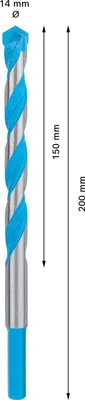Immagine prodotto di Bohrer Bosch EXPERT CYL-9 MultiConstruction, 14 x 150 x 200 mm. 2608901487