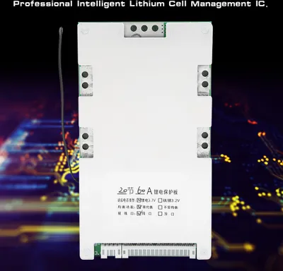 Obrázek produktu pro 20S 60A Lithium-Batterie-Ladeschutzplatine (BMS-PCB) mit Balancerladung