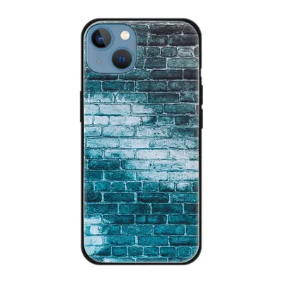 Produktbild von König Design Hülle kompatibel mit Apple iPhone 13 Kunststoff Soft Handyhülle - Handy Case Ziegelwand
