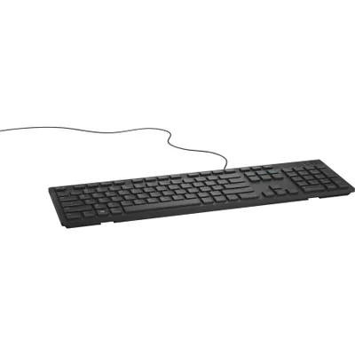 Produktbild von DELL kabelgebundene Tastatur – KB216 - UK (QWERTY) - schwarz - (RTL BOX), Volle Größe (100%), Kabelgebunden, USB, QWERTY, Schwarz