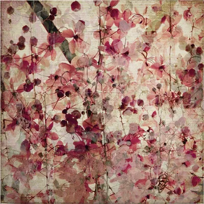 Produktbild von Leinwandbild Kunst 50 x 50 cm - Wandbild Rosa Beige - Keilrahmen Natur Abstrakt Wohnzimmerdeko Wanddeko Wandgemälde