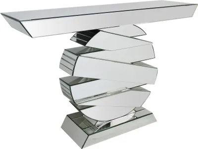 Produktbild von SalesFever Konsolentisch aus MDF mit Spiegelglas | B 119 x T 35,5 x H 80 cm | komplett verspiegelt