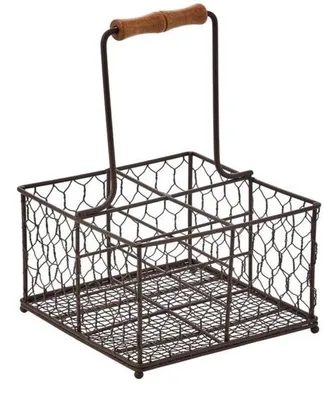 Productafbeelding van Famanu flessenhouder voor vier flessen - Vintage design