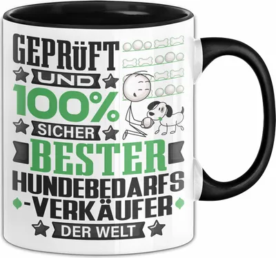Produktbild von Hundebedarfsverkäufer Geschenk Lustiger Spruch für Hundebedarfsverkäufer Geschenkidee Bester Hundebedarfsverkäufer Der Welt (Schwarz)