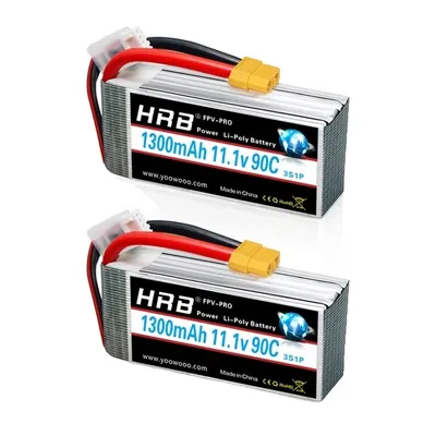 Image de Batterie Lipo, haute capacité, plusieurs options de tension, 3S 1300mAh XT60-2PC