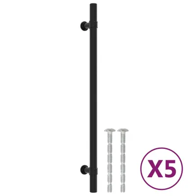 Produktbild von Möbelgriffe 5 Stk. Schwarz 224 mm Edelstahl