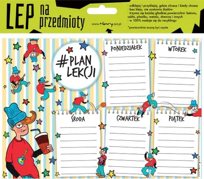 Immagine prodotto di Elektrostatyczny plan lekcji A5 Chłopak