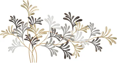 Image de FURNLUX Art mural Lixy Gris 131cm / Couleur principale : Gris / Dimensions : 131 x 71 x 8 cm