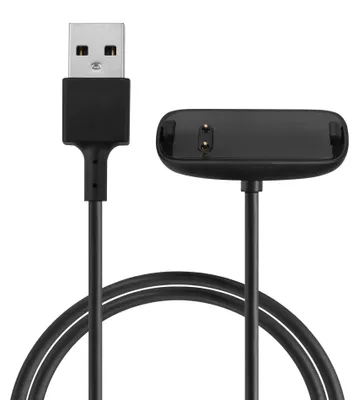 Produktbild von kwmobile USB Kabel Charger kompatibel mit Fitbit Inspire 3 Ladekabel - Smart Watch Ersatzkabel - Fitnesstracker Aufladekabel in Schwarz