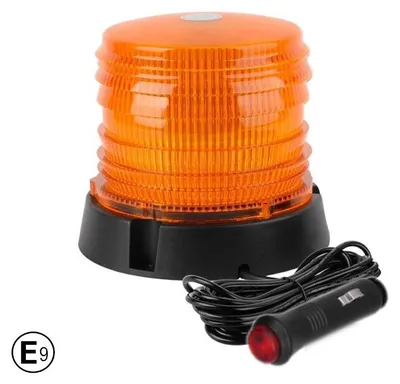 Produktbild von 60-LED-Signalleuchte / Notfall-Rundumleuchte (Kuppel), 12V/24V, mit Magnet- und Bolzenbefestigung