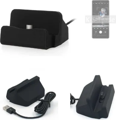 Produktbild von K-S-Trade Docking-Station kompatibel mit Xiaomi 12S Pro Ladestation Dock Ladegerät Docking Station Tischständer Ständer inkl. USB Typ C Kabel