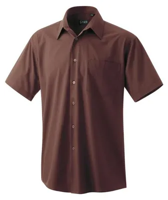 Produktbild von Herren Hemd halbarm, toffee, Größe 45/46 : 46 : toffee : 60% Baumwolle 40% Polyester