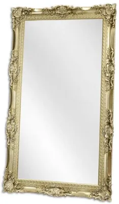 Produktbild von Casa Padrino Barock Spiegel Silber 118,5 x H. 208,5 cm - Garderoben Spiegel - Wohnzimmer Spiegel - Prunkvoller Wandspiegel im Barockstil