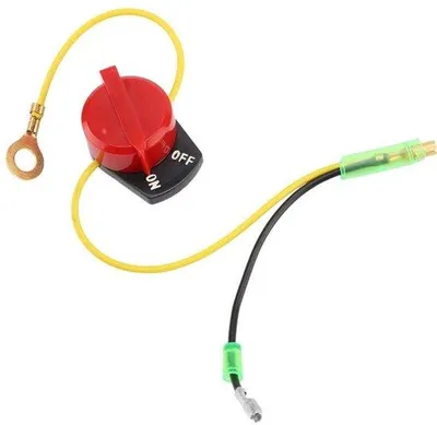 Image de Interrupteur marche/arrêt unique - Compatible avec les moteurs GX110, GX120, GX160, GX200, GX240, GX270, GX340, GX390 - Interrupteur fiable - Idéal pour moteur