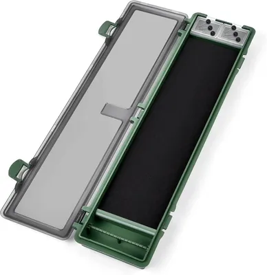 Imagen del producto de Caja de almacenamiento para anzuelos, ligera, de 34,5 x 9 x 2,5 cm, ideal para la pesca de carpas