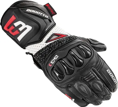 Produktbild von Bogotto Sugello perforierte Motorradhandschuhe, schwarz, M