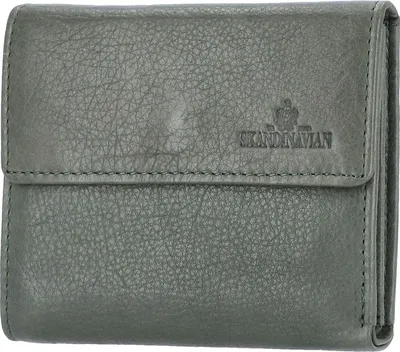 Produktbild von The Skandinavian Brand Damen Lederbörse Green