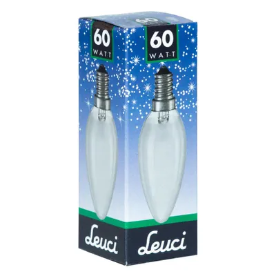 Produktbild von Leuci Glühbirne Kerze 60W E14 matt Glühlampe 60 Watt Glühbirnen Glühlampen warmweiß dimmbar