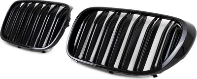 Produktbild von Doppelsteg Kühlergrill Schwarz GLANZ Performance passt für BMW 7er G11 G12 2014>