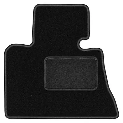 Productafbeelding van Velours bestuurdersmat voor BMW X5 E53 1999-2006 – zwart, op maat – Wielganizator LUX