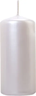 Produktbild von 6 Stumpenkerzen Rio perlweiß 12cm