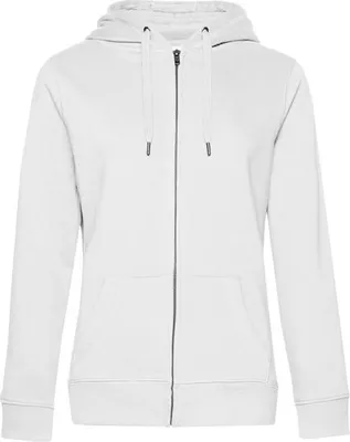 Obrázek produktu pro Dámská mikina s kapucí - B&C QUEEN ZIPPED HOOD - white - velikost XL