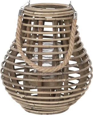 Obrázek produktu pro Clayre & Eef Lucerna Ø 26x28 cm Hnědé dřevo