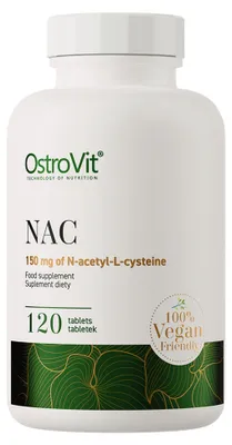 Immagine prodotto di OstroVit NAC 150 mg – N-Acetil-L-Cisteina – vegano – 120 compresse