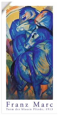 Produktbild von ARTland Wandbild, selbstklebend Turm der blauen Pferde. 1913 Größe: 20x40 cm