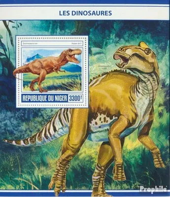 Produktbild von Briefmarken Niger 2017 Mi Block 703 (kompl. Ausg.) postfrisch Dinosaurier