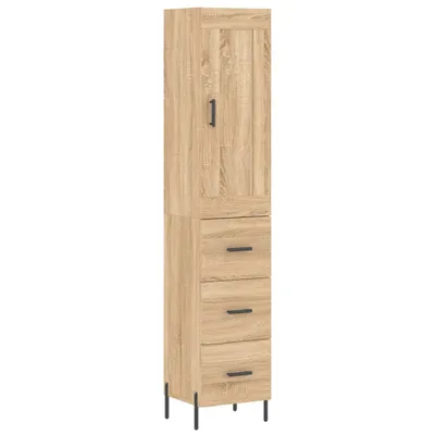 Zdjęcie produktu dla vidaXL Deska wysoka dąb sonoma 34,5x34x180 cm Materiał drewnopochodny