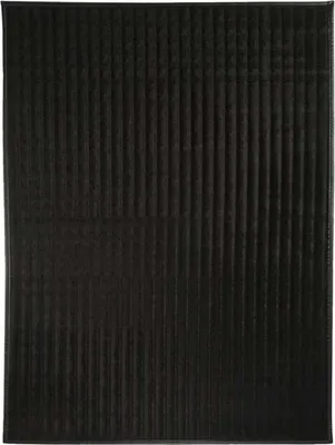 Obrázok produktu pre Čierny koženkový koberec 140x190