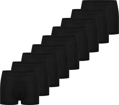 Produktbild von Schiesser 9er Pack 95/5 Essentials Retro Short / Pant Hochwertiger Single Jersey für besten Tragekomfort, Bequemer Softbund für optimale Anpassung, Modische Ziernähte für einen modernen Look schwarz 7