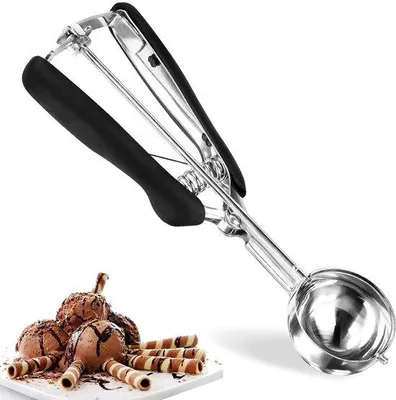 Zdjęcie produktu dla Ergonomiczna łopatka do lodu – wszechstronne narzędzie kuchenne – 1 sztuka – stal nierdzewna