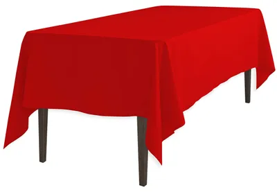 Polyester-Tischdecke 152x300 cm, Rot, rechteckig
