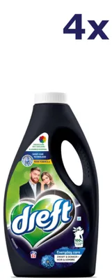Produktbild von 4x Dreft Liquid – 32 sc 1,6 l Waschmittel für schwarze und dunkle Wäsche