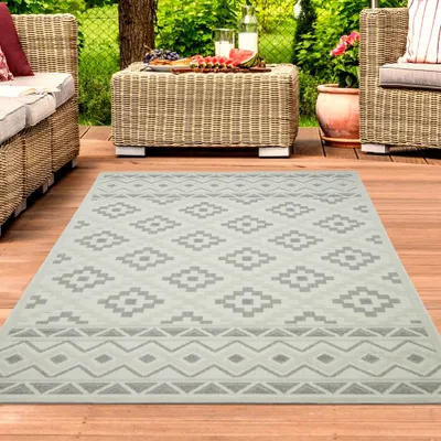 Obrázok produktu pre Koberec zo sisalu do interiéru a exteriéru, krémová farba, rozmery – 120 x 170 cm