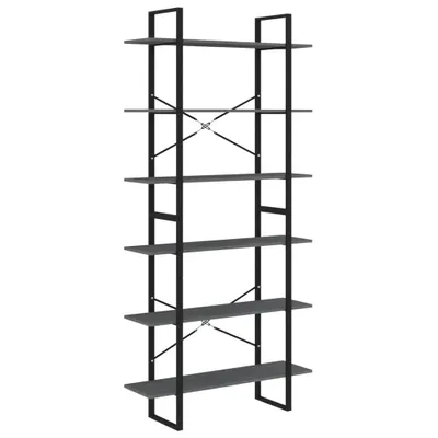 Immagine prodotto di vidaXL Scaffale alto grigio 100x30x210 cm in legno di pino massiccio