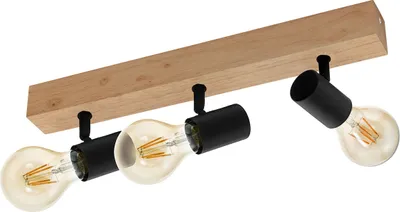Obrázok produktu pre LED bodové svietidlo Eglo 98113 Townshend E27 3X60W hnedo/čierne