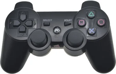Produktbild von Optizium Wireless Controller - Schwarz - kompatibel mit PS3 Controller - verbessertem Joystick - wiederaufladbare Batterie - Bewegungssteuerung - Doppelschock
