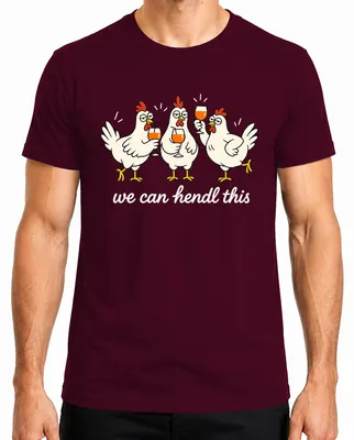Imagen del producto de Podemos ofrecer este producto: Camiseta para hombres, diseño "Hennen Party Lustig JGA Statement Sarkasmus", color burdeos, talla M