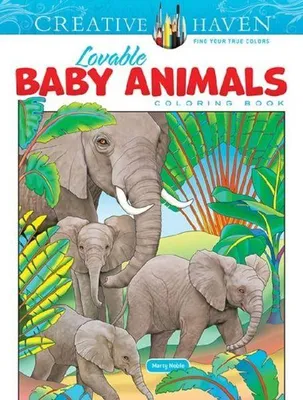 Produktbild von Creative Haven Lovable Baby Animals Coloring Book