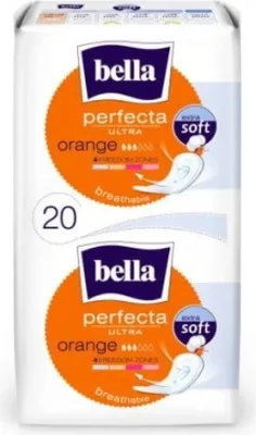A package of Bella Perfecta Ultra sanitary pads.