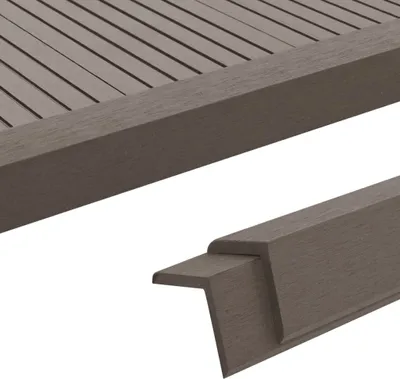 Produktbild von vidaXL Rohové lišty 5 ks 170 cm WPC tmavohnedé