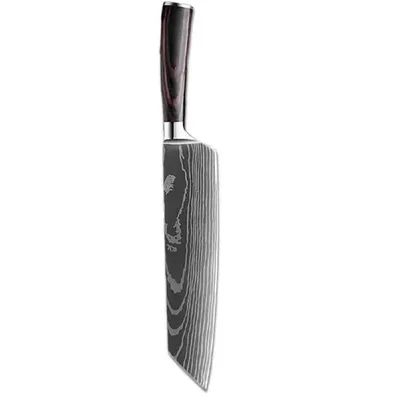 Obrázok produktu pre Kuchynský nôž Blade-Kiritsuke/Čierna/Hnedá KP29419