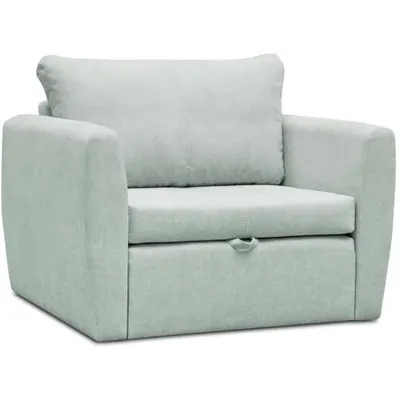Produktbild von Schlafsessel LUNA, Mint, Loungesessel mit Bettfunktion, Bettkasten, Veloursstoff