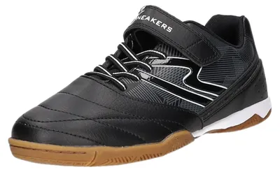 Produktbild von Sneakers Kinder-Indoorschuh-Sportschuh-Hallenschuh Schwarz-Weiß, Farbe:schwarz, EU Größe:39