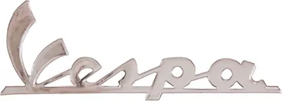 Image de Logo RMS "Emblem" avec 2 épingles, dimensions 120 x 35 mm, compatible avec Vespa PX 80